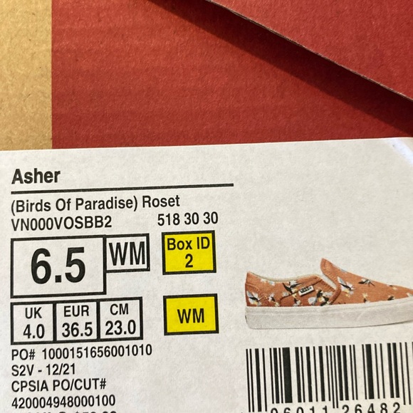 NWT Vans Asher Women’s Slip - on Shoes 🌸 - Picture 8 of 8